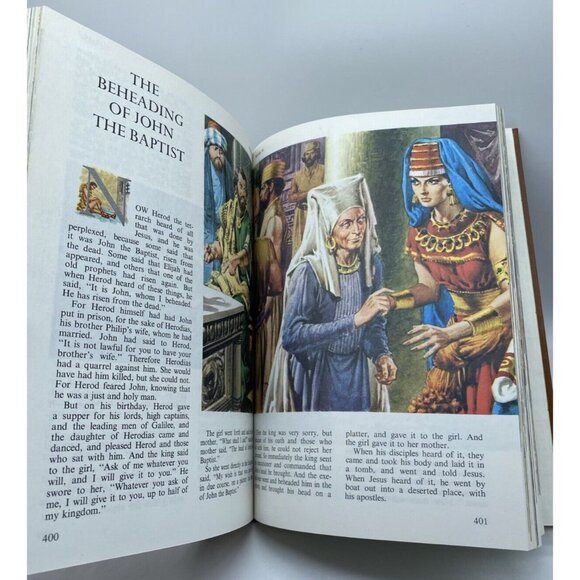 The Children's Bible Deluxe Edition With Slipcase Golden Press 1975 Illustrated - Picture 12 of 16